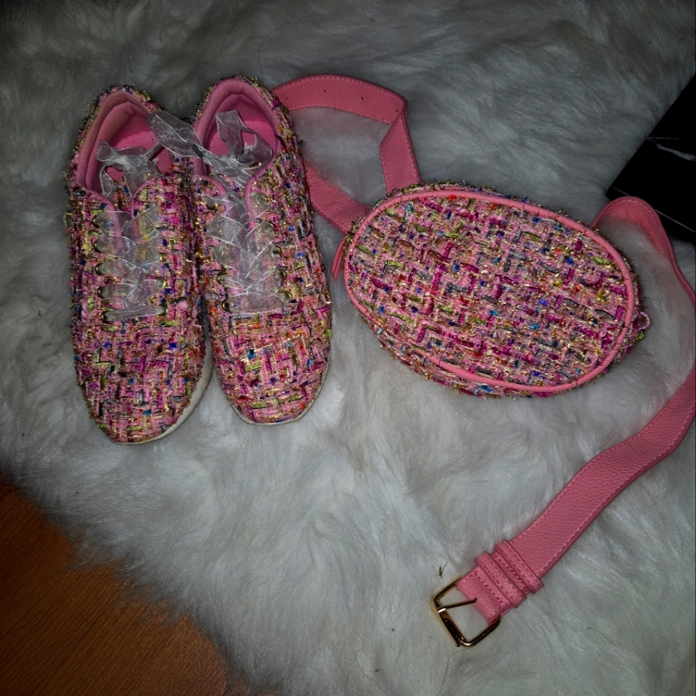 Sneakers with matching fanny pak
